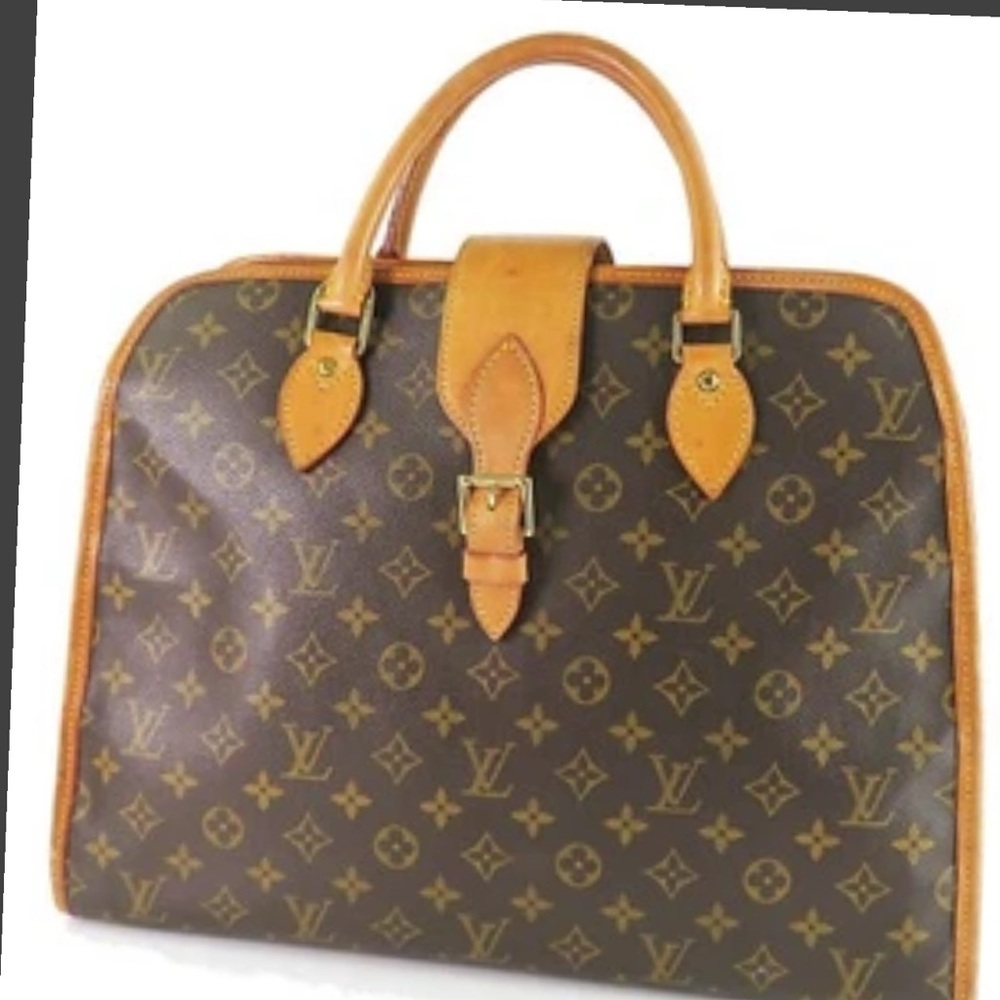 Louis Vuitton Brown Monogram Briefcase.